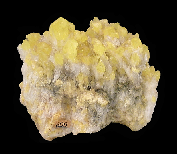 Sulphur on Gypsum, Eureka County, NV